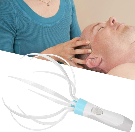 Electric Scalp Massager, Vibration Head Massage Scratcher Octopus Shape Relaxation Tool