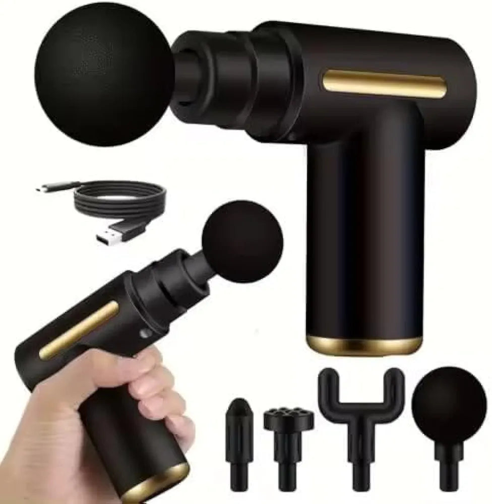 Massage Gun, with 6 Speeds and 4 attachments