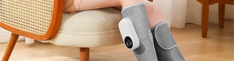 Rechargeable Leg & Calf Massager with Heat Therapy.