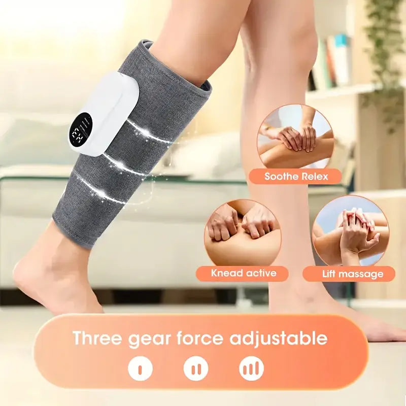 Rechargeable Leg & Calf Massager with Heat Therapy.